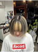20代30代40代大人かわいい前下がり丸みハイトーンボブ