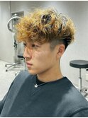 スペインカールブリーチパーマスパイラルパーマツーブロック