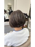 白髪ぼかしハイライトカラー