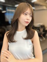 アリュウル 表参道 青山(Allure) ブリーチなし*ヘーゼルベージュカラー×レイヤーカット◯伊藤