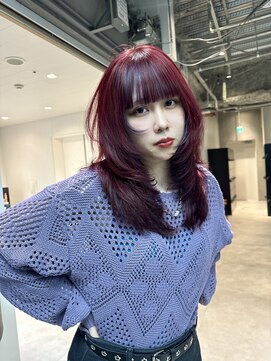 エルム 原宿 表参道(yelm) カットカラー/髪質改善トリートメント/カシスカラー