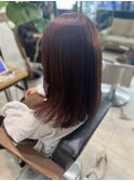 レイヤーカットピンクカラー