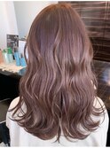 グレージュ切りっぱなしボブ前髪ありミニボブミルクティベージュ