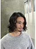 波巻きツイストスパイラルパーマ/フェザーパーマ/眉毛/メンズ