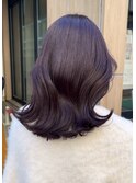 |mizuho|ピンクラベンダーブラウンセミロング艶カラー髪質改善