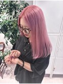 色落ちまで可愛いピンク