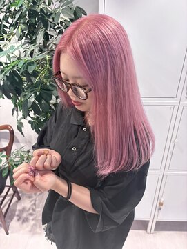 シェーン 仙台駅広瀬通店(schon) 色落ちまで可愛いピンク