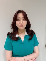 アース 恵比寿店(HAIR&MAKE EARTH)&nbsp;暖色ブラウン×韓国風レイヤーカット♪