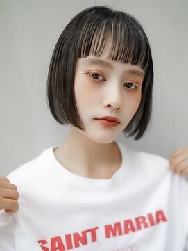 ギークス(GEEKS) 【GEEKS渋谷】オン眉ボブ/アンブレラカラー/初ブリーチ/秋カラー