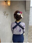 お祭りヘアセット