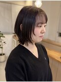 黒髪/クラゲヘアー/小顔/ココアベージュ/宇都宮/鶴田