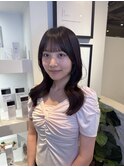 顔まわりレイヤー×髪質改善トリートメント
