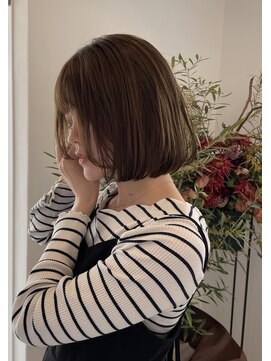 サン(SAN) 内巻きボブ/ブラウンベージュ