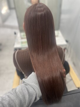 ジーナ 新宿(Zina) 髪質改善/艶カラー/ピンクベージュ