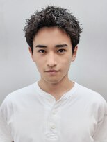 アイティー バイ アルバム 中野店(IT by ALBUM)&nbsp;フェザーパーマサーフカールブルーブラック_ba561891