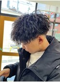 刈り上げツイストスパイラルパーマ