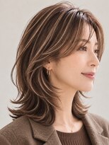 サーカス バイ ビュートリアム 青山(CIRCUS by BEAUTRIUM)&nbsp;40代50代 白髪ぼかしハイライト 顔周り レイヤーカット 表参道