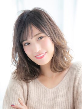 ロンド シャルム 吉祥寺(Lond charme) Lond【千田大地】シースルーバングアッシュブラウンミディ0426