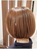 お手入れ簡単！重めボブ