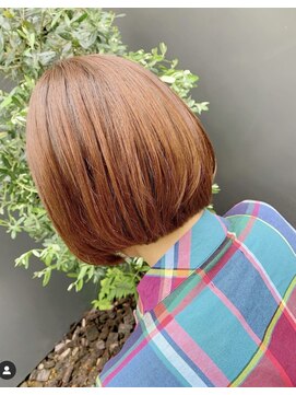 シャインヘア モカ 新宿(Shine hair mocha) [新宿]ライトピンクボブ_ピンクベージュ_タッセルボブ＠20代30代