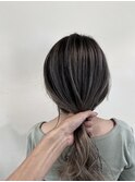 】結んでも可愛いバレイヤージュ