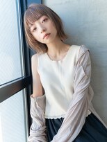 20代30代可愛い小顔レイヤーカット/前髪あり