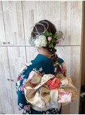 ヘアセット　成人式/卒業式