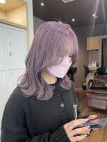 アジールヘア 赤羽駅南口店(agir hair) ラベンダーカラーラベンダーシルバー韓国ヘアくびれヘア10代20代