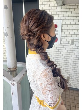 フェリーチェ(Felice) サイド編み下ろし　ヘアセット　お出かけヘア　お呼ばれヘア