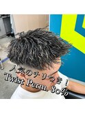 人気のチリつき！ハイライト×ツイストパーマ　80%