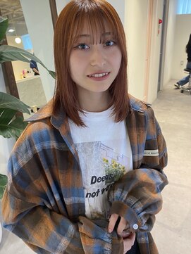 ロカ(roka) オレンジブラウン/オレンジベージュ/ブリーチなしカラー