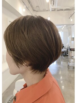 キミドリ(KIMIDORI) 小顔ひし形ショートボブ50代【恵比寿KIMIDORI】