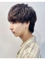 ネクストメンズ 表参道(NEXT men's)&nbsp;カルマパーマ/ベリーショート/ダークアッシュ/ニュアンスパーマ