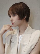 ノイ(noi) 顔周りレイヤーカットグレージュカラーくびれボブベージュカラー