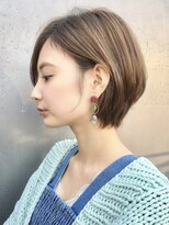 アイドットプラスサッポロ 札幌(i.+SAPPORO) 簡単スタイリングくびれショートボブヘア前髪ありつや髪顔まわり