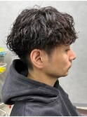 鹿児島シャドウパーマスパイラルパーマ波巻きパーマウルフ30代