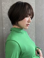 ロンドアジュール 横浜(Lond azur)&nbsp;ミニウルフレイヤーカット顔周り前髪韓国ショートボブ/横浜