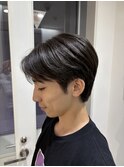 メンズダウンパーマ &nbsp;日韓MIXヘア &nbsp;コンマバング