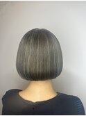 白髪ぼかしハイライト