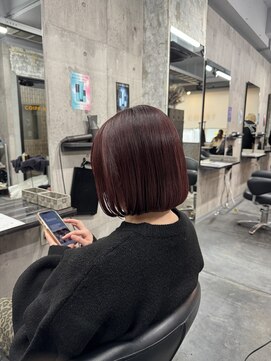 コワファースト長崎シャンプーボーイ 2nd(COIFF1RST 長崎 SHAMPOO BOY) まるみボブ ショートボブ ミニボブ