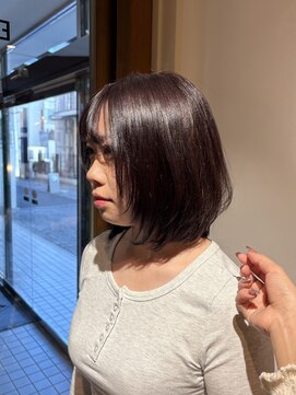 エイゾー(EIZO) ラベンダーカラー/レイヤーボブ/ハッシュカット