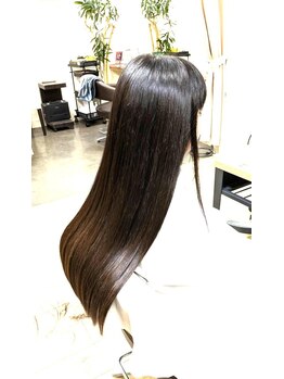 ビューティ堀出南松原本店 クルールの写真/【話題の酸性ストレート】うねりや広がりをしなやかに整え綺麗にまとまる指通りなめらかなストレートヘアに