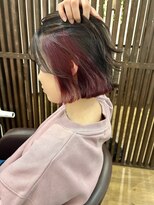 ルルズ(LULUS)&nbsp;京都駅インナーカラーインナーワインレッドピンクラベンダー