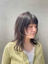 シアン(cyan)&nbsp;ハッシュカット×透明感カラー