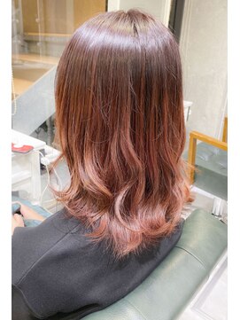 デイズ(days) グラデーションカラー☆コーラルピンクバイオレットボルドー