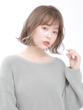 モーラ サロン 高石店(MOLLA) あごラインの切りっぱなしボブ
