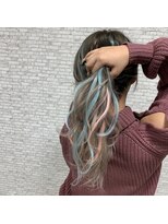 ホワイト(WHITE)&nbsp;[WHITE  RYOTA]シールエクステ＋パステルピンク、ブルー