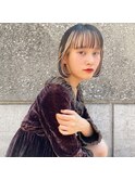 【universe tokyo池袋】インナーカラー/あごラインボブ