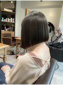 ☆ブリーチなしオリーブグレージュミニボブ☆