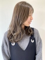 フォーク FOLK&nbsp;【FOLK】透明感カラー☆優しいベージュ♪ゆるミディアム☆